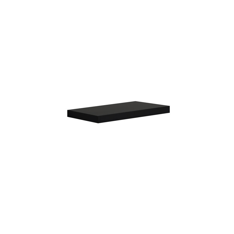 Barbabas Floating Shelf, Black, 3.8cm H x 40cm W x 23.5cm D