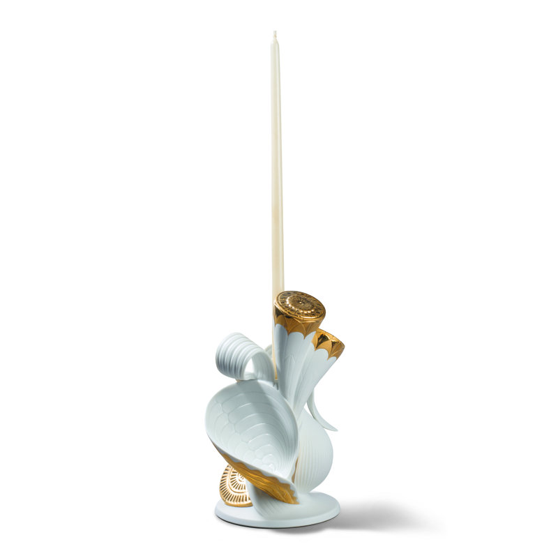 Naturofantastic Candlestick, White/Gold