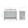 Magnolia Bath Vanity Rectangular Basin S049SCW2R