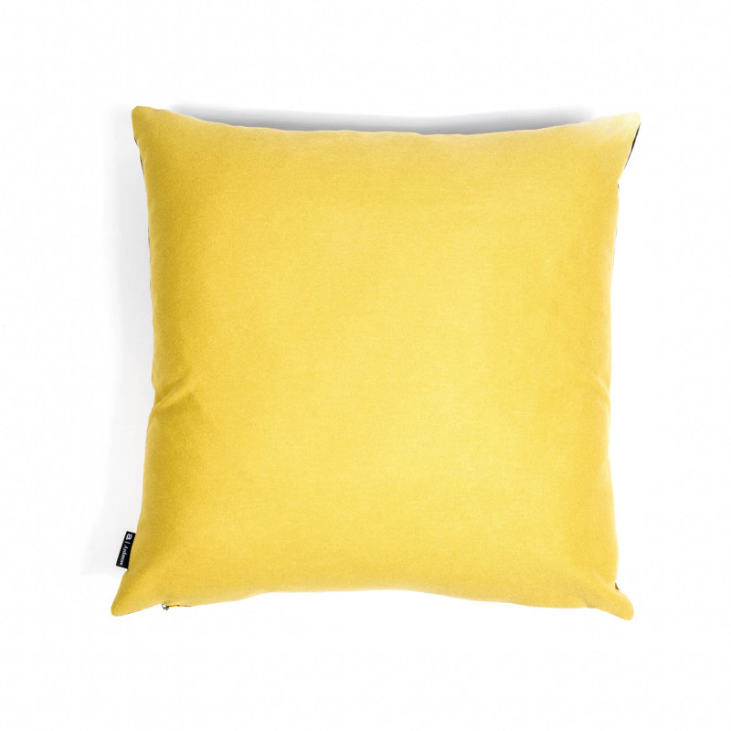Ardmore 'Dancing Elephants' Cotton Pillow, Moonlight