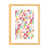 Toile avec cadre en bois beige