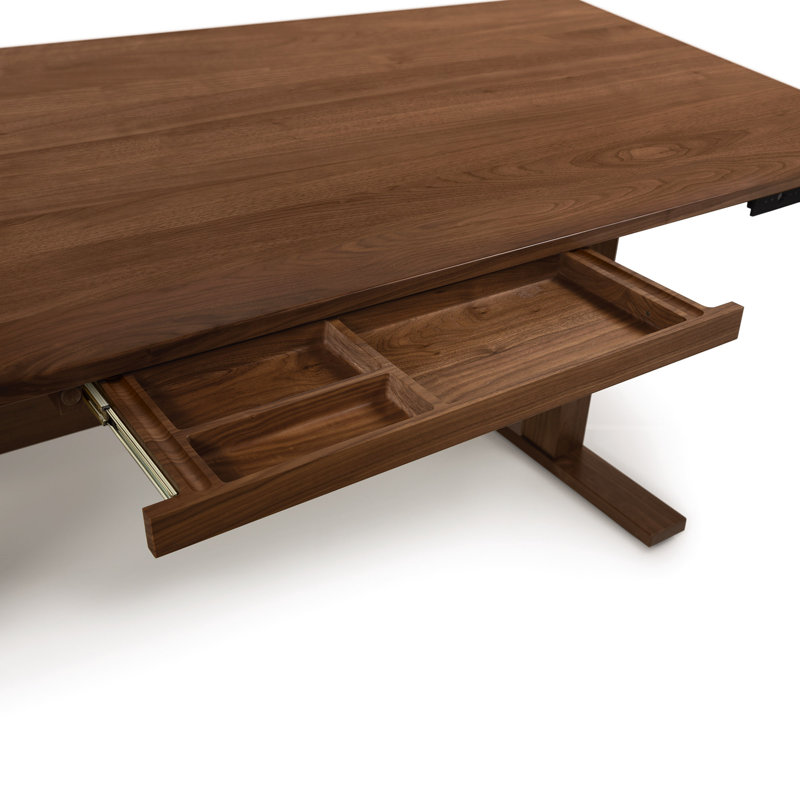 Odin  Desk, Autumn Cherry, Pencil Drawer, 30" x 72"