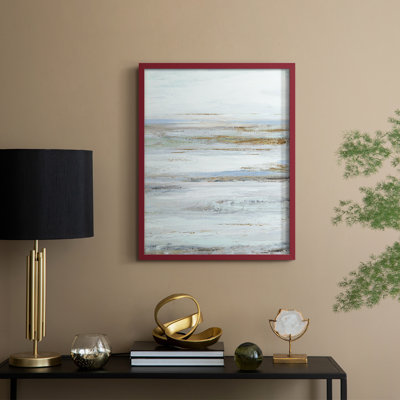 Reproduction encadrée Mute Misty Marsh II - bois massif