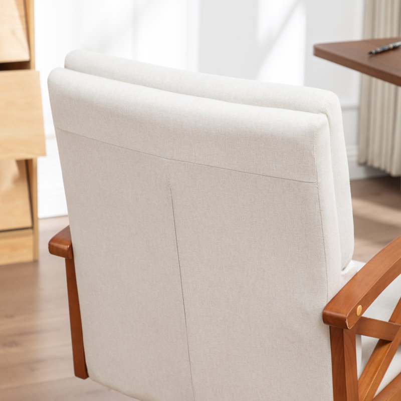 Chaise de bureau Jamestown Mid-Century, Beige