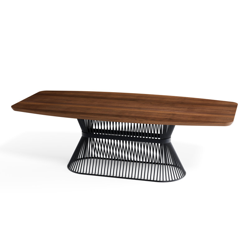 Solid Walnut Danish Oval Dining Table, 71"L x 40"W x 30"H