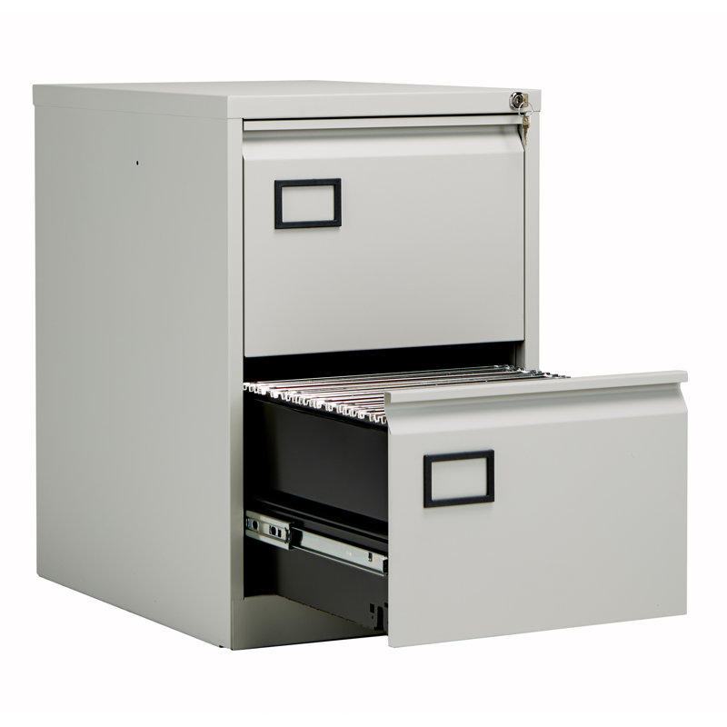 47cm Wide 2 -Drawer Steel File Cabinet, Grey