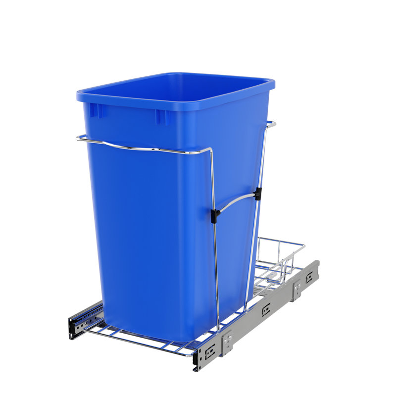Poubelle escamotable Rev-A-Shelf, Bleu