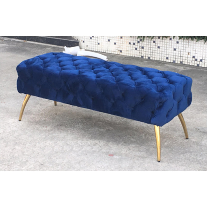 Banc rembourré touffeté à boutons Centeno