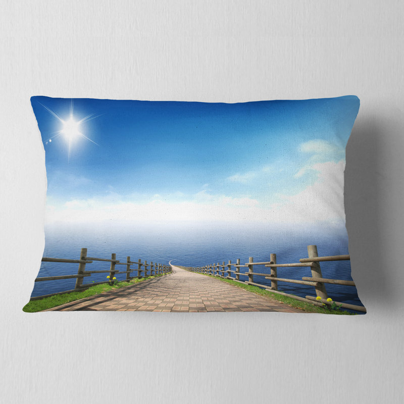 Coussin lombaire en mer à la toile seascape