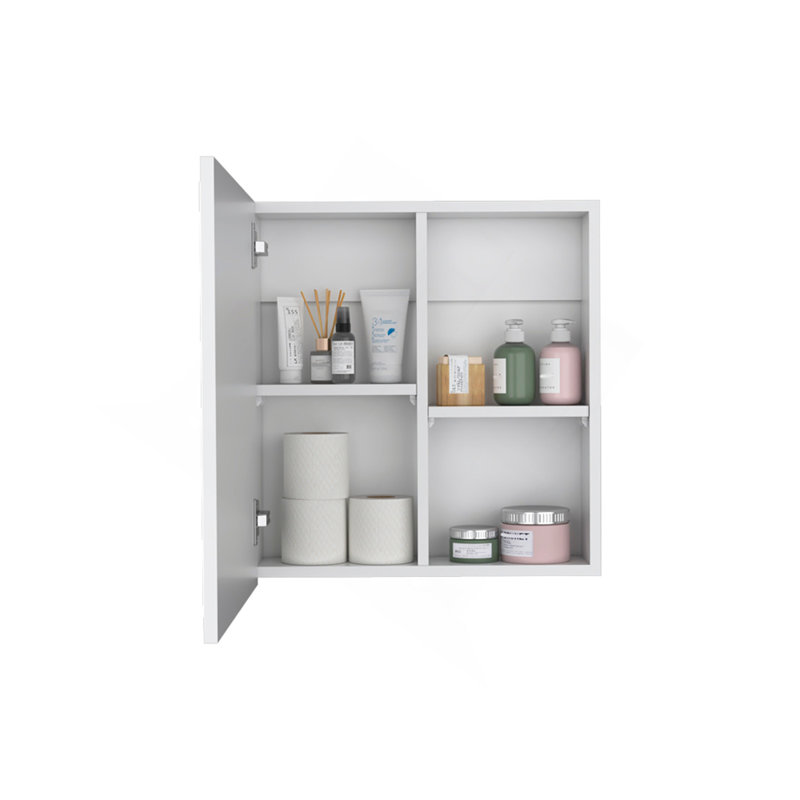Medicine Cabinet Clayton, Bathroom, White, White