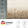 Handgefertigter Teppich Pinney aus Wolle in Beige