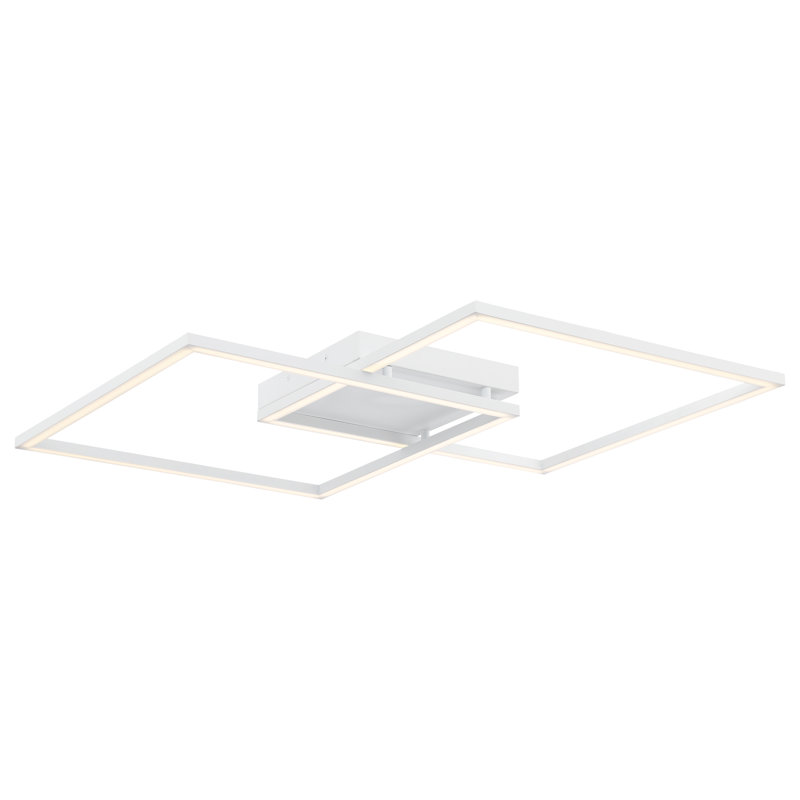 Chelette Acrylic Flush Mount, 3.5" H x 18.5" W x 18.5" D, White