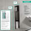 hansgrohe XtraStoris Rock Recessed Toilet Brush Holder with Shelf & Tileable Door-474625130