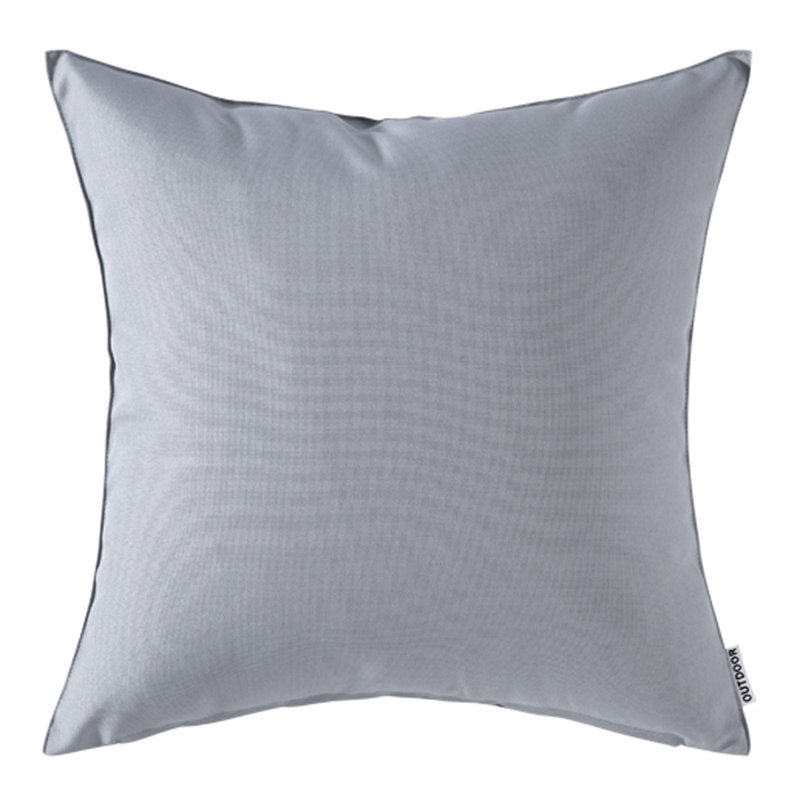 Outdoor Reversible Throw Pillow, Gray, 20" x 20" 