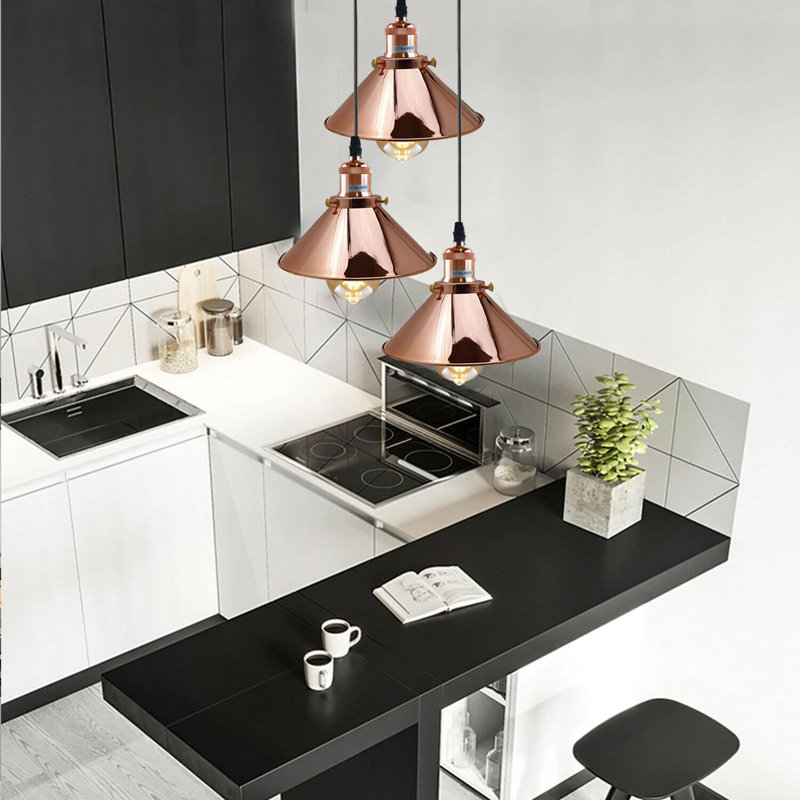 Comanche 3 - Light Cluster Pendant, Rose Gold