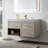 48" Wall Mounted Single Bathroom Vanity with Quartz Top-1273497262