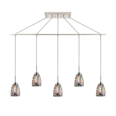 Luminaire suspendu pour îlot de cuisine 5 lumières Murphy