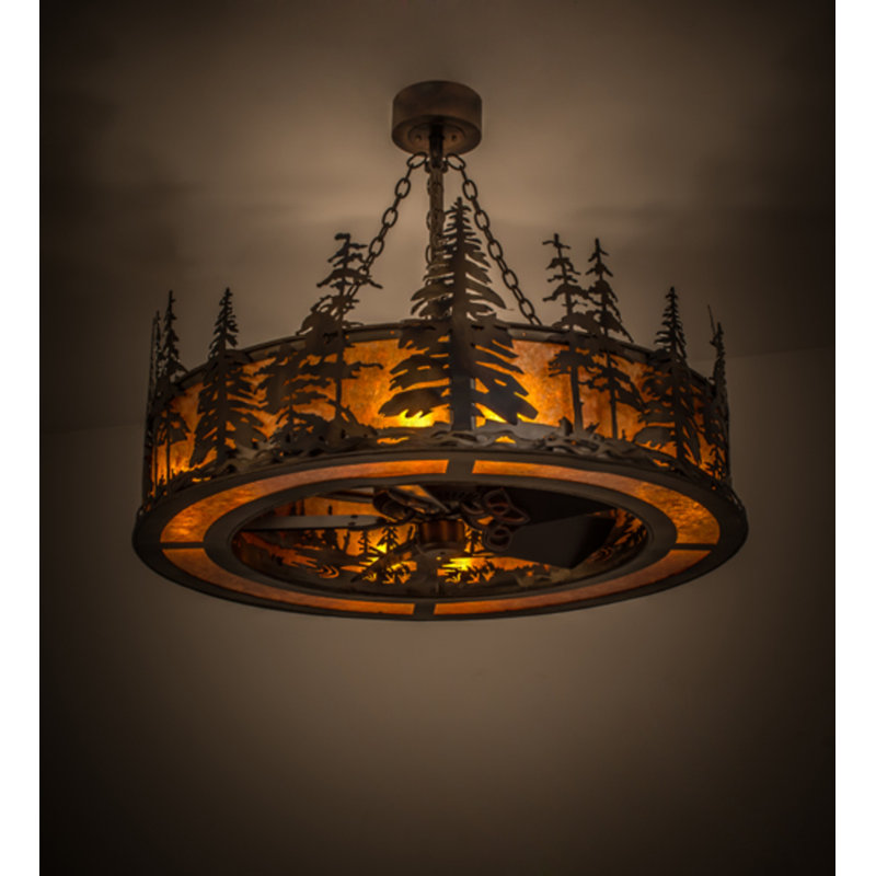 Tall Pines Downrod Ceiling Fan