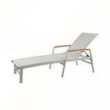 Lounge Chaise with Adjustable Headrest for Relaxation
