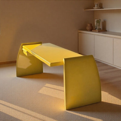 Creative Elegant Yellow Alien-shaped Writing Desk
