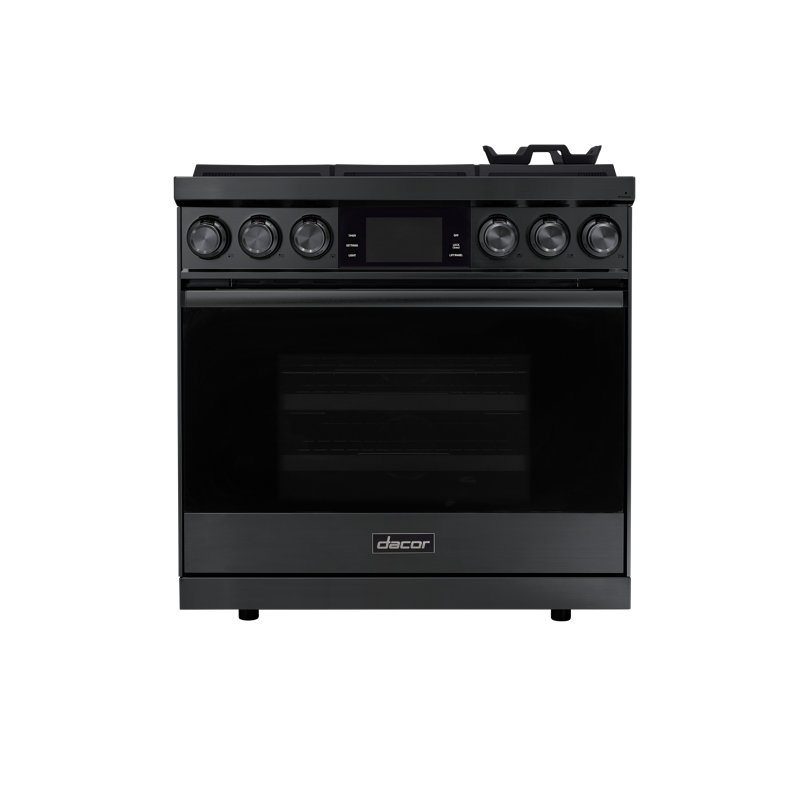 36" Pro-Range 6 Burners, Contemporary, NG/LP, Graphite Stainless