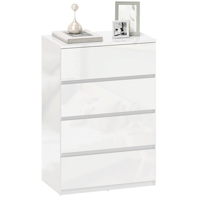 Makari 55cm W 4 - Drawer Chest of Drawers, White