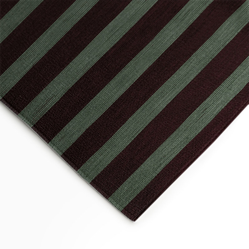 Tapis intérieur / extérieur brun HorizontalStripes, Rectangulaire 3 pi x 5 pi