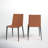 Brett 18'' H Leather Upholstered Metal Armchair-751928385-751928384