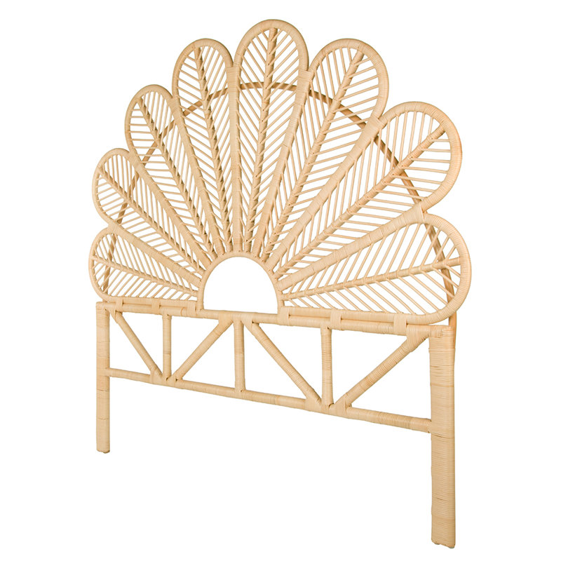 Samira Arched Open-Frame Headboard , Twin, Beige