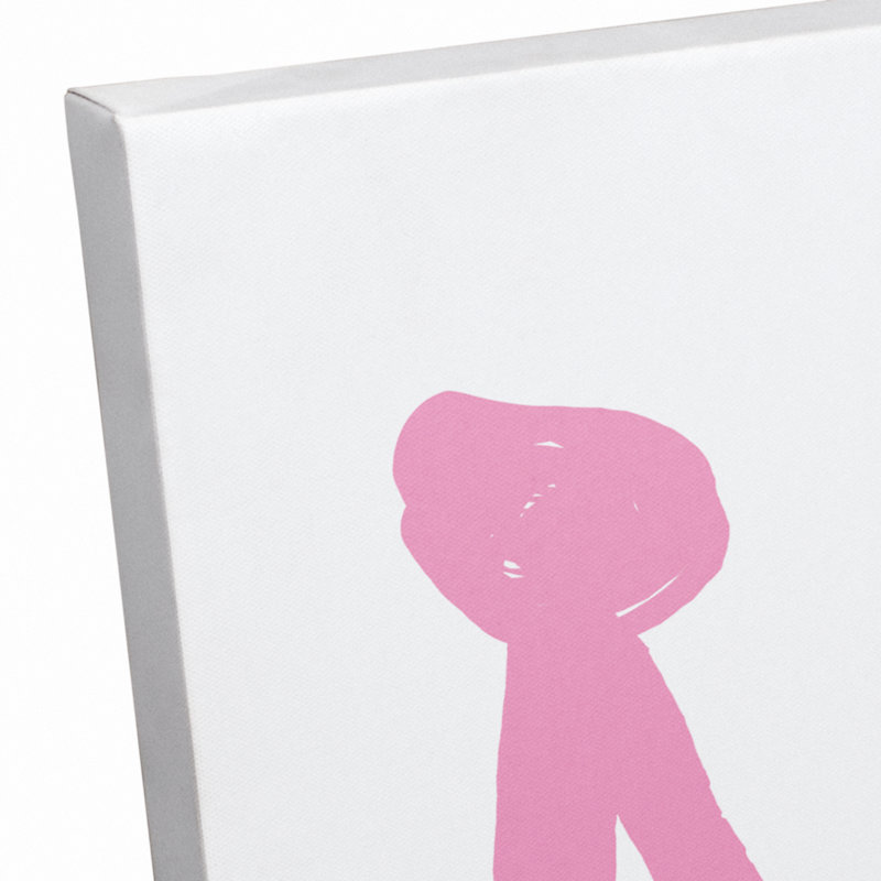 Art sur toile little princess Brewer, H 20 po x l 16 po x P 1,25 po, Rose