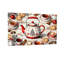 Théière de Noël, biscuits, décorations d'étoiles à la cannelle-751885831