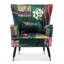 Upholstered With Footstool Wingback Chair-1815216772