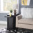 Modern Accent Table With Pull-Out Tray, Hidden Storage, And Coasters For Sofa Or Chair