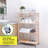 Pervin 27.9'' W Metal Shelving Unit with Wheels-1217333383