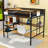 Full Loft Bed With Desk, Shelves And Dual Ladders