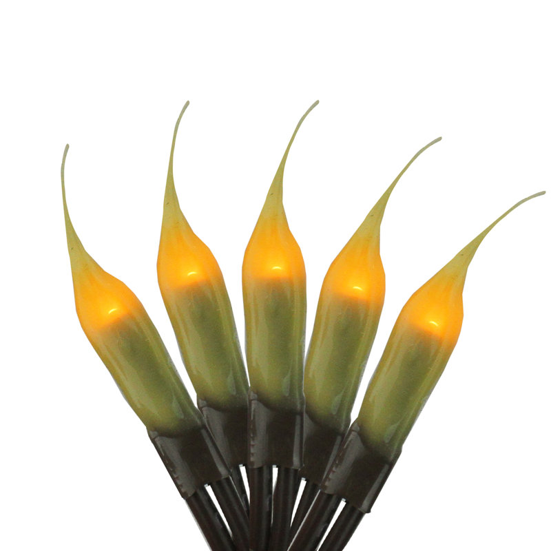 Ensemble de micro lumières de Noël 20 lumières en métal brun 3,25 pi, L 3,25 pi, 20