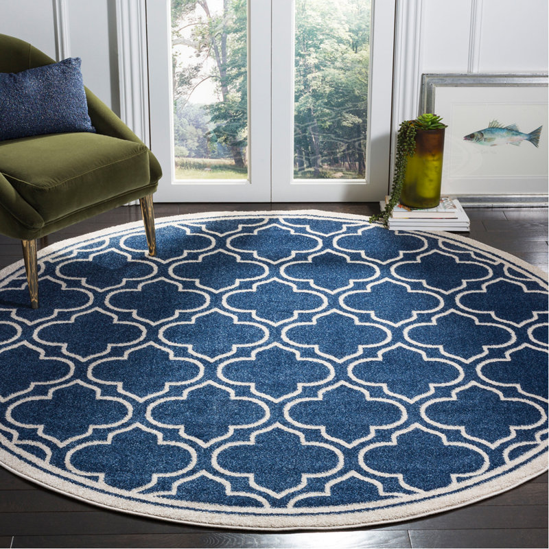 Amherst Performance Geometric Rug, Round 7'