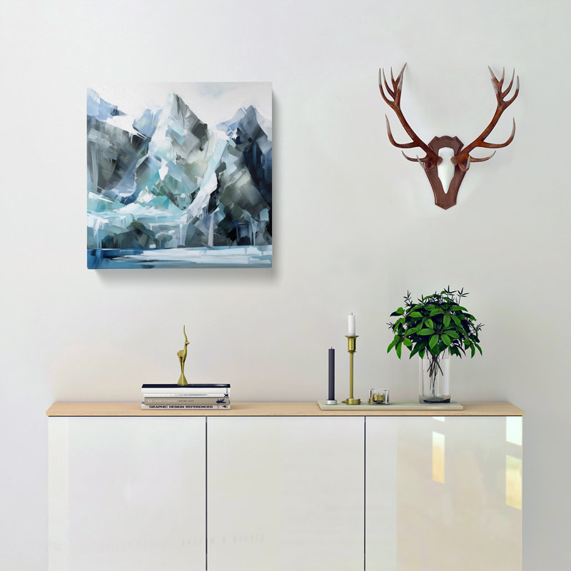Glacier Gestural No.4 - No Frame Print, 35cmH x 35cmW