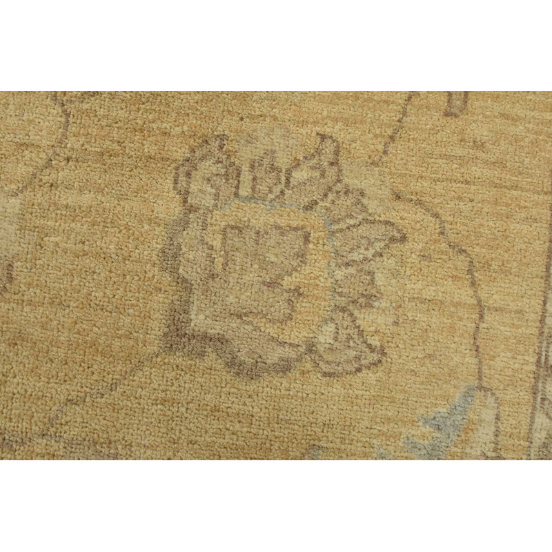Glorice One-of-a-Kind 10'1'' X 14'3'' New Age Wool Area Rug Gold