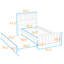 Lit plateforme simple en bois avec lit gigogne simple-1632166167
