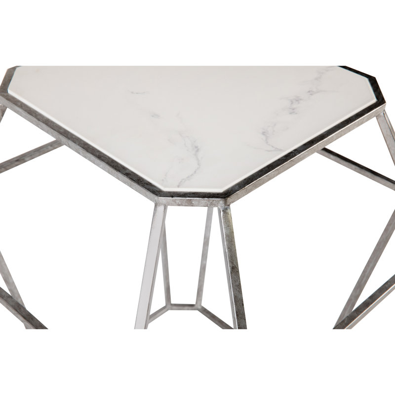 Paris Stone Frame End Table