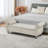 62-Inch Velvet Storage Bench with Crystal Buttons and Safety Hinge-588196994