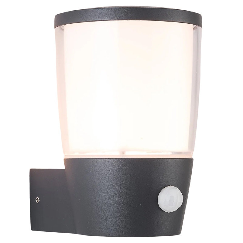 Canoby 16.3cm H Outdoor Armed Sconce, Grey