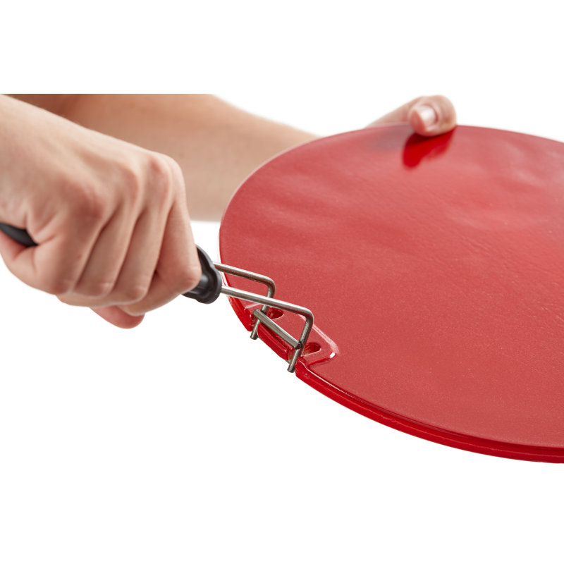 Easylife Tech Non-Stick 4 -Piece Pizza Stone, 0.4" H x 14" W x 12" L