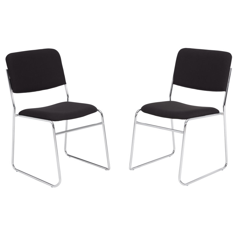 Chaise empilable sans accoudoirs 8600 Series, Noir, 2