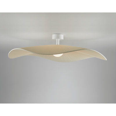 Mediterrània Fabric LED Semi Flush Mount