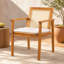 Chaise de salle à manger d'extérieur avec coussin Preston (ensemble de 2)
