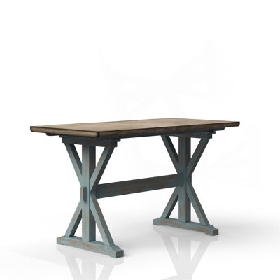 X Based Counter Height Casual Dining Table