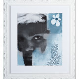 Lady In Blue Print by Larry Laslo