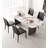 Italian-style Simple and Modern Rectangular Sintered Stone Dining Table-1766667022